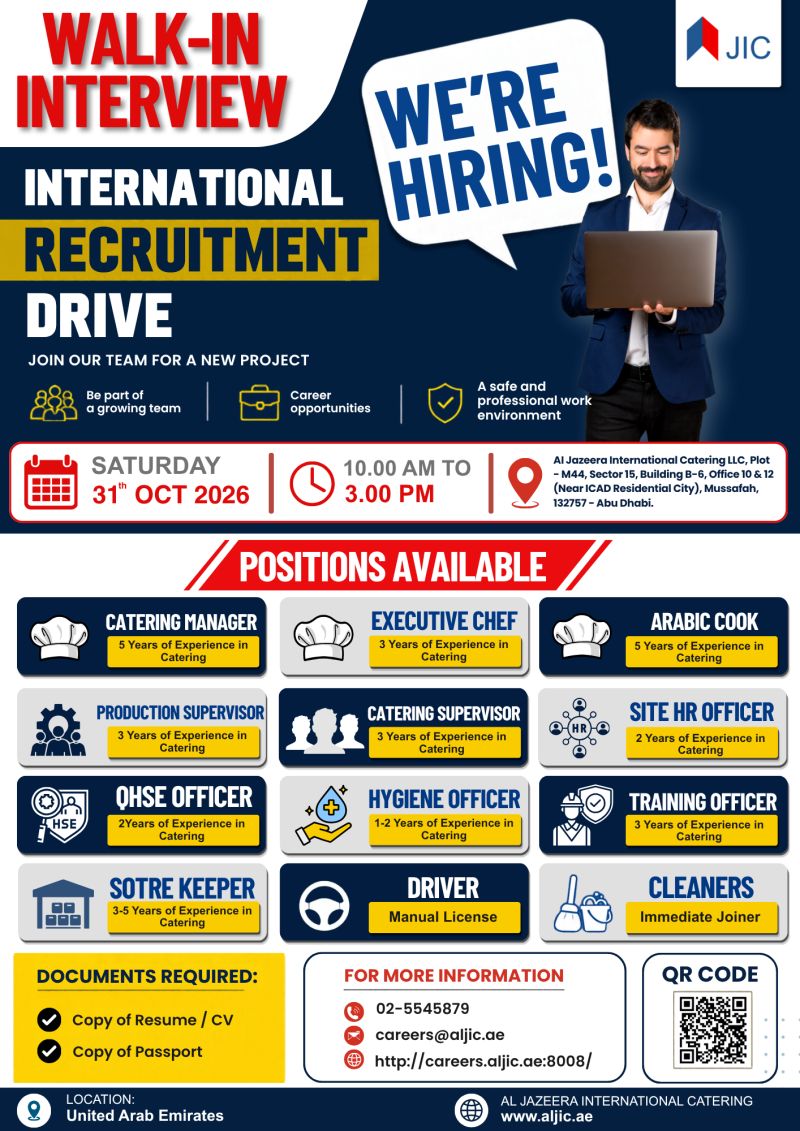 Al Jazeera Walk in Interview Poster