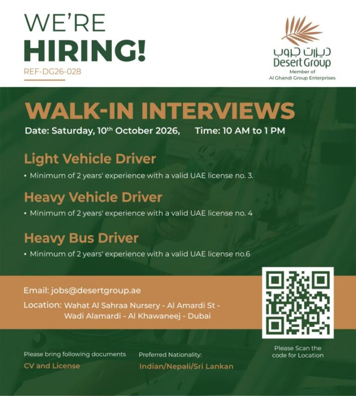 Desert Group Walk in Interview Poster