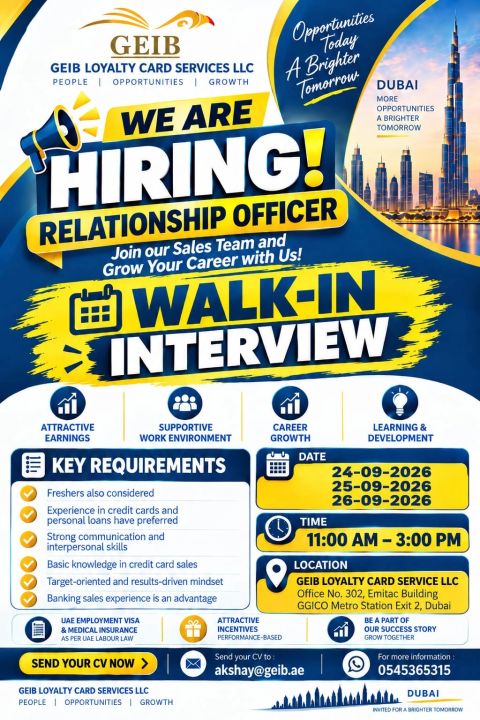 GEIB Loyalty Walk in Interview Poster