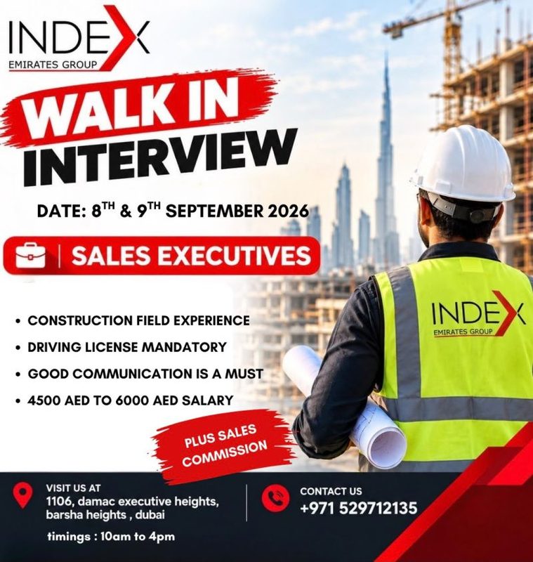 Index Emirates Group Walk in Interview Poster
