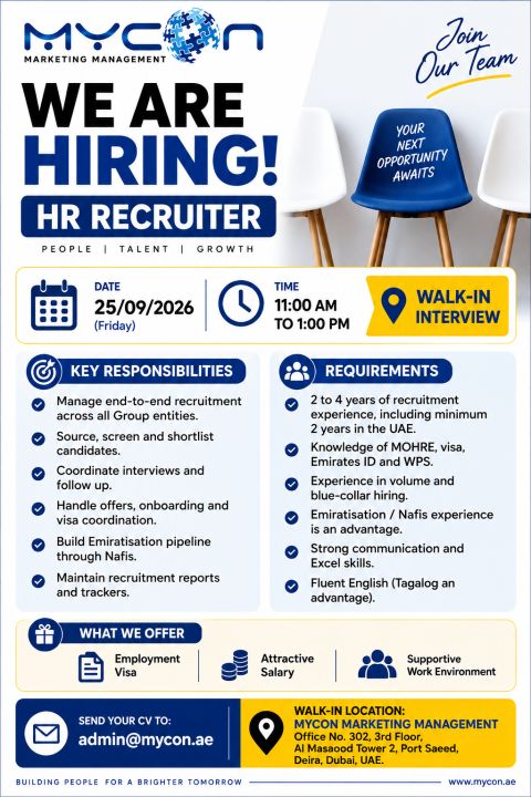 Mycon Walk in Interview Poster