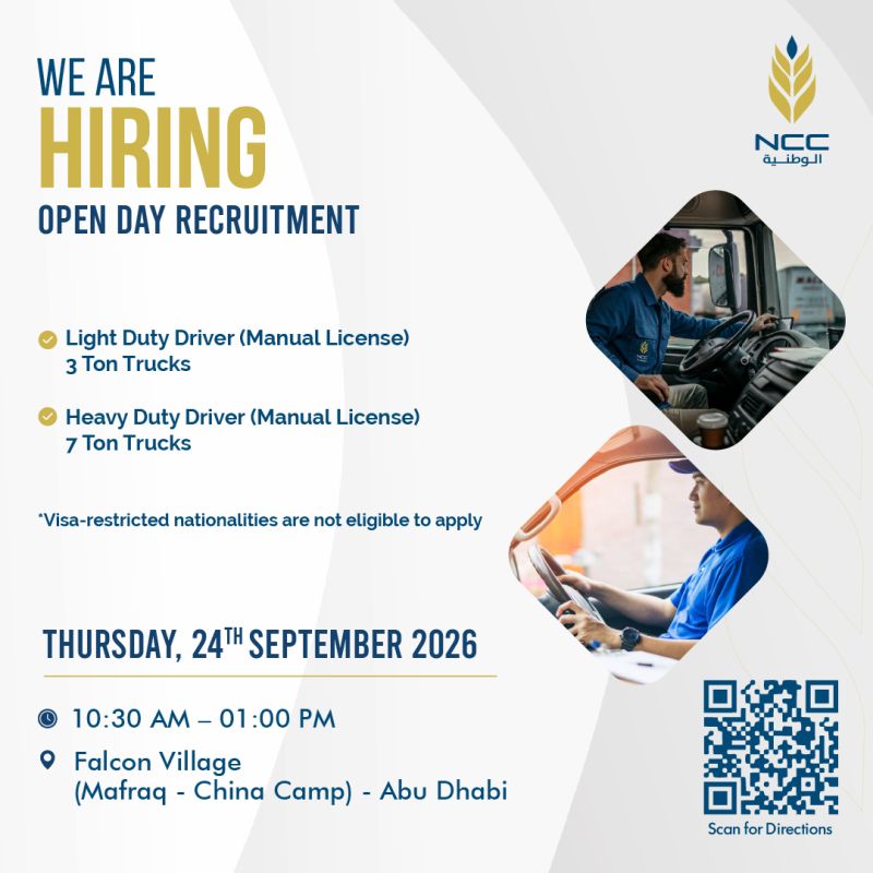NCC Catering Open Day Recruitment Poster