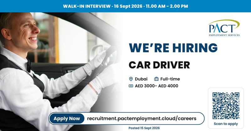 PACT Walk in Interview Poster