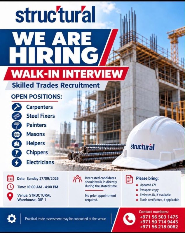 Structural Middle East Walk in Interview Poster