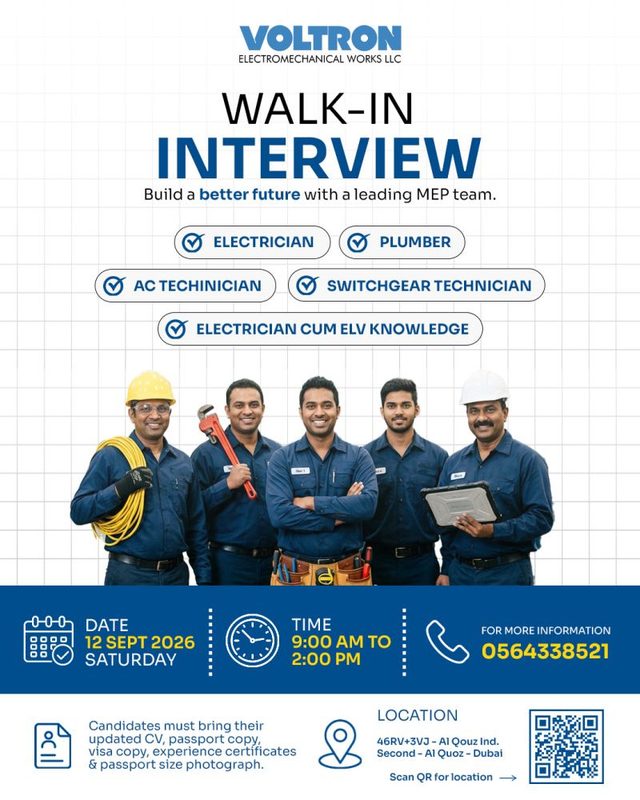 Voltron Electromechanical Works Walk in Interview Poster