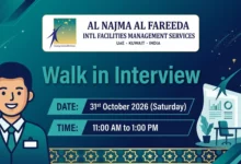 Al Najma Al Fareeda Walk in Interview in Dubai