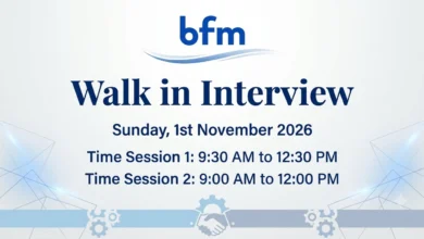 BFM Walk in Interview in Dubai & Abu Dhabi