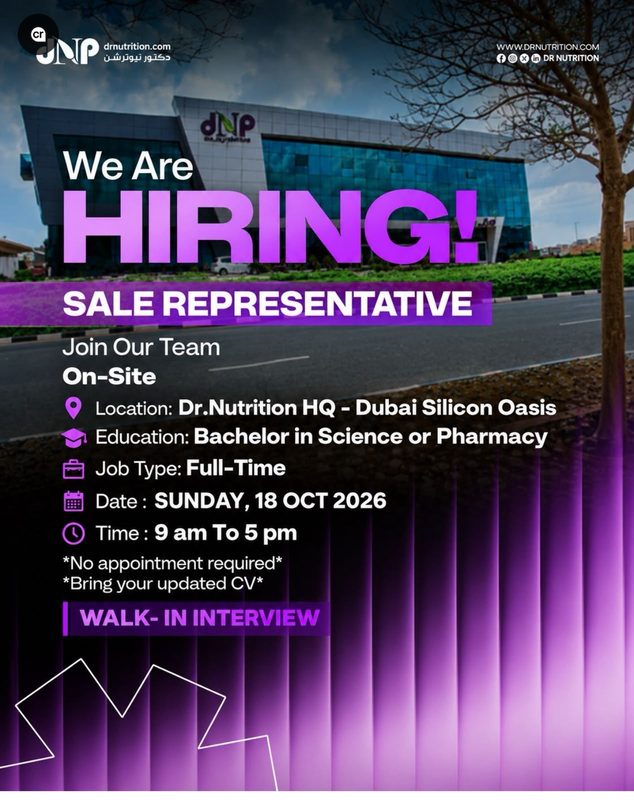 Dr Nutrition Walk in Interview Poster