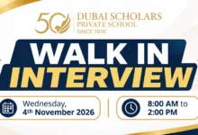 Dubai Scholars Private School Walk in Interview