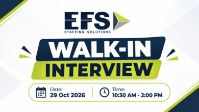 EFS Staffing Solutions Walk in Interview in Dubai
