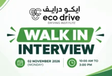 Eco Drive Walk in Interview in Dubai