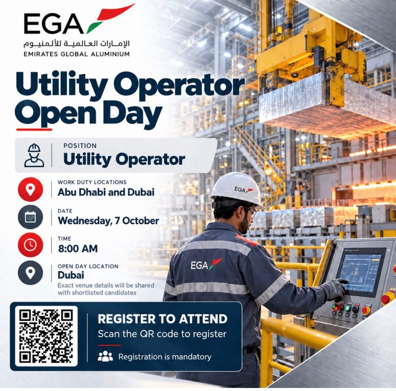Emirates Global Aluminium Open Day Poster