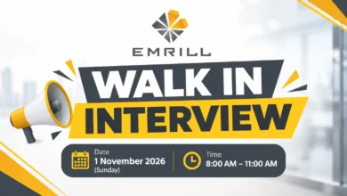 Emrill Walk in Interview in Dubai