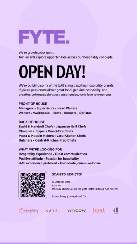 FYTE Hospitality Open Day Poster