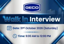 GECO Walk in Interview in Sharjah