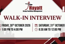 Hayatt Group Walk in Interview in Abu Dhabi