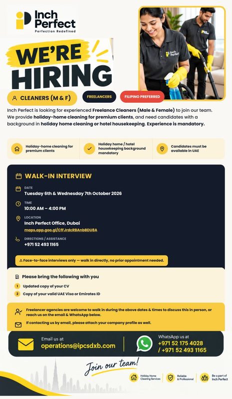 Inch Perfect Walk In Interview Poster