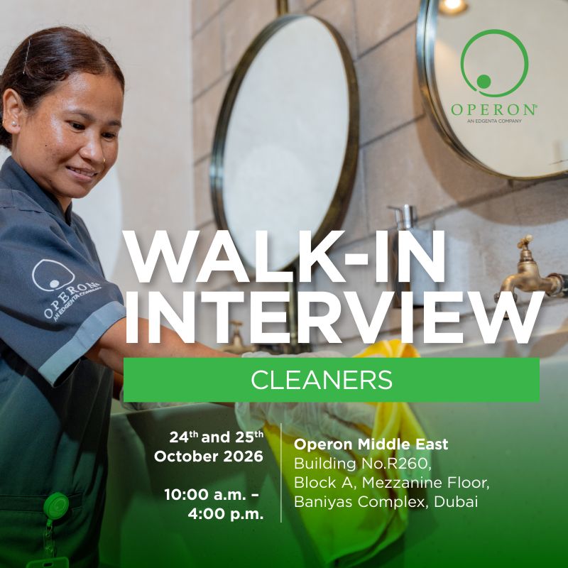 Operon Middle East Walk in Interviews Poster