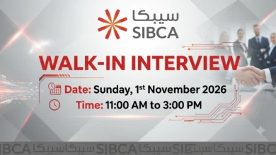 SIBCA Walk in Interviews in Dubai & Abu Dhabi