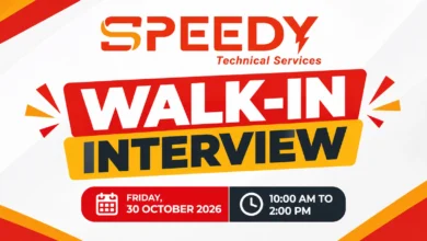 Speedy Technical Services Walk in Interview in Dubai